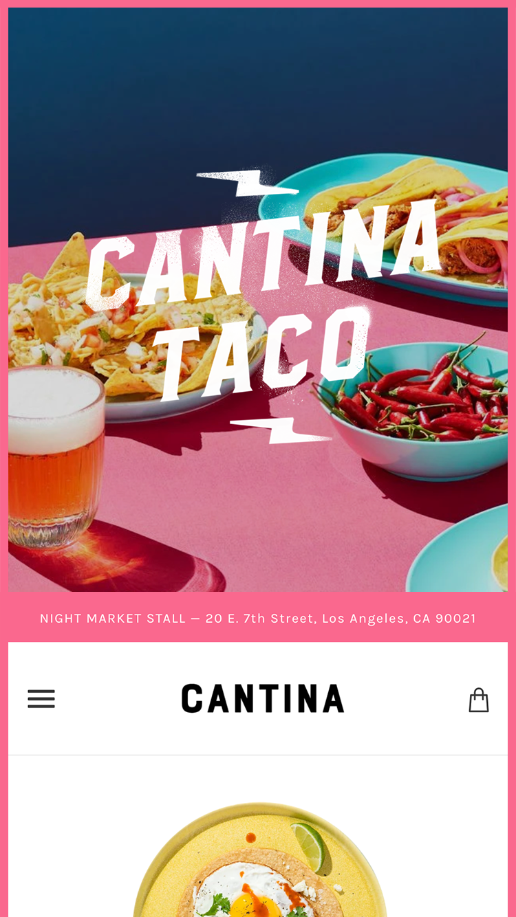 Forhåndsvisning på mobil for Emerge med stilen “Bright”