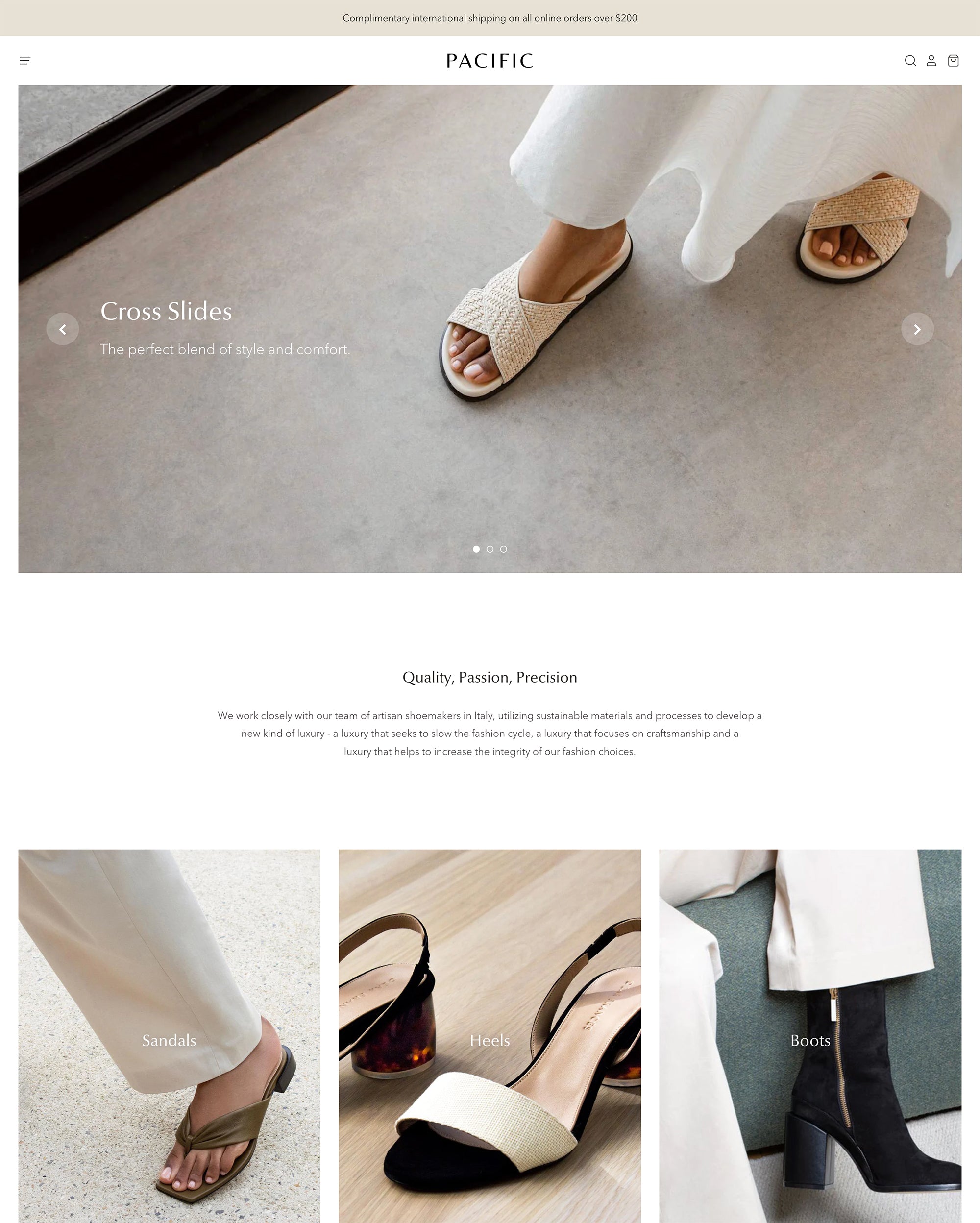 Desktop preview for Pacific in the 