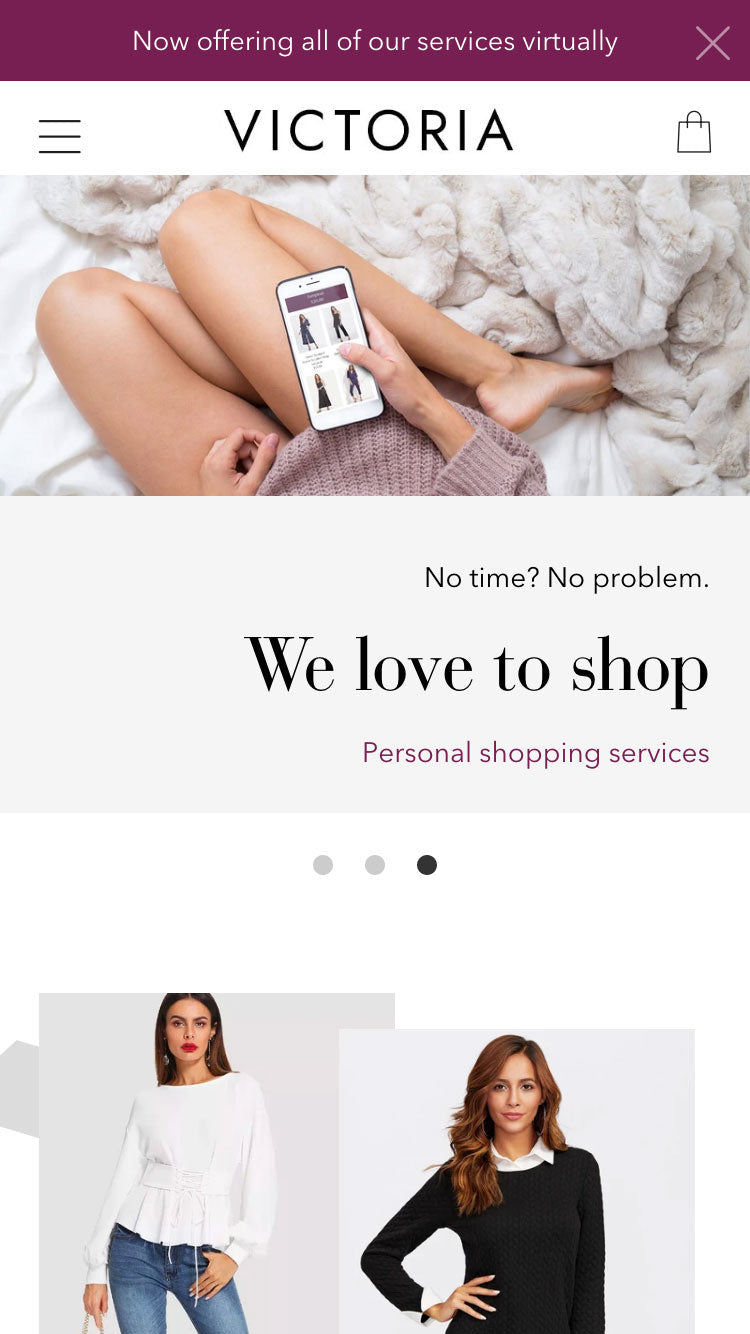 Vista previa de la versión móvil de Artisan en el stilo 