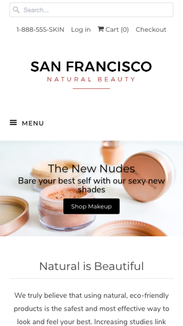 “旧金山”风格的响应式移动预览