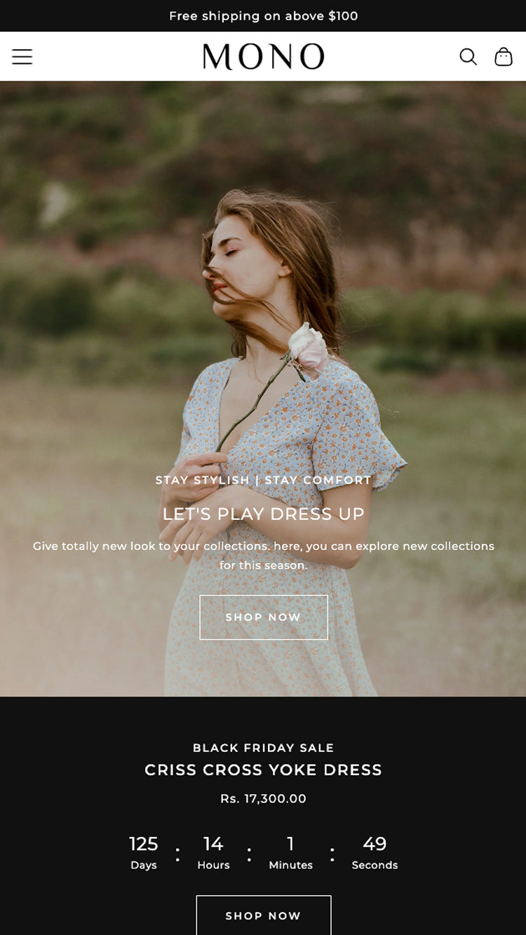 Mobile Vorschau für Mono im Stil 